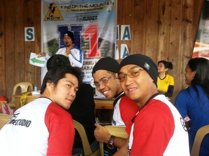 Pinoy trail runners at the race briefing of a hundred mile trail race.